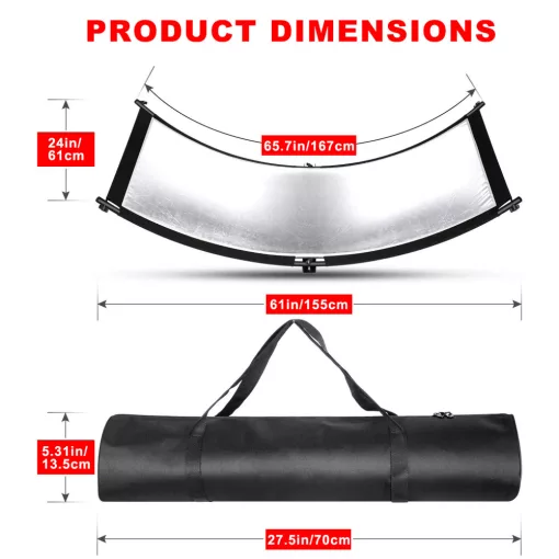 Mikrosat RE221 2in1 Íves Derítőlap 167x61cm (Ezüst/Fekete)