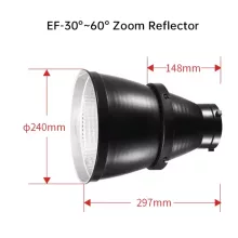 Jinbei EF-LED Boost Reflektor (30/60 fok)