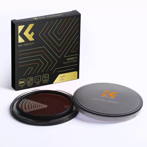 K&F Concept NANO-X series, B270, HD, CPL szűrő, vízlepergető, karcálló, 62mm (KF-01-995V1)