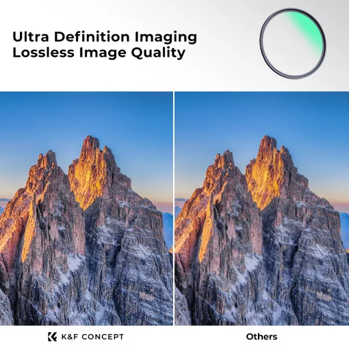 K&F Concept NANO-X series, B270, HD, MCUV szűrő, vízlepergető, karcálló, 55mm (KF-01-985)