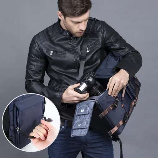 K&F Concept Beta Backpack 20 literes, fotós hátizsák, kék színben (KF-13-087)