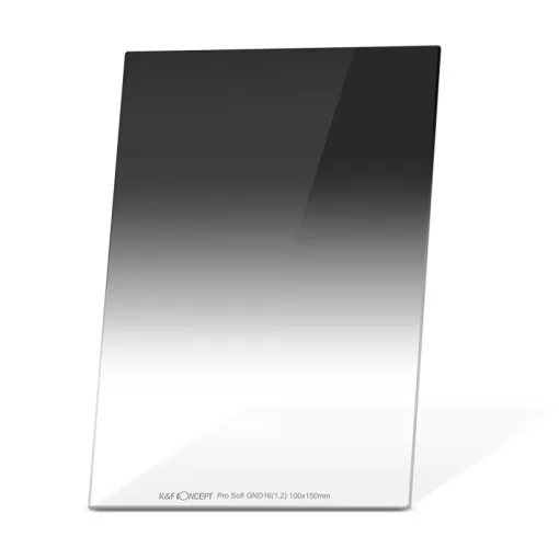 K&F Concept 100*150*2 mm, lágy átmenetű lapszűrő, GND16, KF-01-1456 - vízálló, karcálló, HD, többrétegű bevonattal + tok