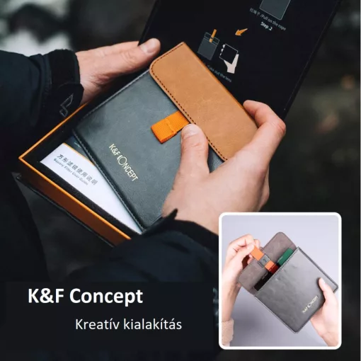 K&F Concept négyzet alakú lapszűrő 100*100*2mm, KF-01-1410 - ND1000, vízálló, karcálló, HD, zöld bevonatú + tok
