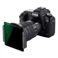 K&F Concept négyzet alakú lapszűrő 100*100*2mm, KF-01-1410 - ND1000, vízálló, karcálló, HD, zöld bevonatú + tok
