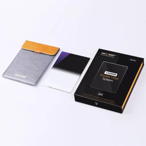 K&F Concept 100*150*2mm, kemény átmenetű lapszűrő, GND8, KF-01-1168 - vízálló, karcálló, HD, többrétegű bevonattal + tok