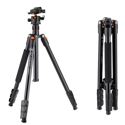 K&F Concept K234A1+BH-28L állvány, 156cm magasság, 10kg teherbírás (KF-09-080V1)