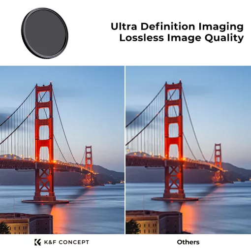 K&F Concept NANO-X, VARIO ND 2-32 szűrő, W/O Black cross, vízlep., karcálló, +3db törlőkendő, 43mm (KF-01-1164V1)