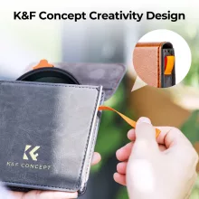 K&F Concept NANO-X Slim, HD, VARIO ND 2-400 változtatható szürkeszűrő, vízlepergető, karcálló, 55mm (KF-01-1460)