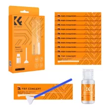K&F Concept kamera full frame tisztító szett, 24 mm, 10 db-os + 20 ml tisztító folyadékkal (KF-1617)