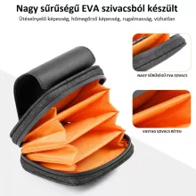 K&F Concept 4 zsebes kameralencse, szűrőtok, vízálló, ütésálló, porálló  (max. 95mm-es) - KF-13-117