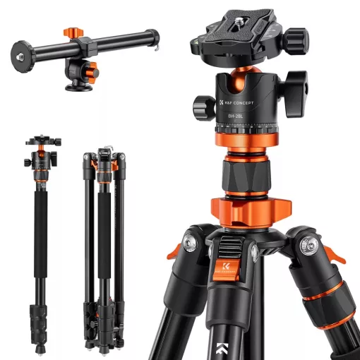K&F Concept KF09.087V6 állvány + monopod, elforgatható középoszloppal
