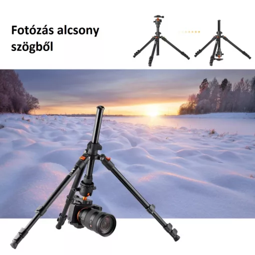 K&F Concept K234A0+BH-28L állvány, fekete-narancssárga (KF-09-101V1)