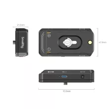 SMALLRIG NP-F Battery Adapter Mount Plate Kit with NP-FZ100 Dummy Battery Power Cable (Advanced Edition) 4341