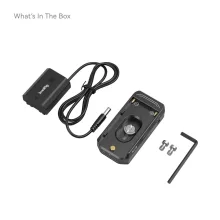 SMALLRIG NP-F Battery Adapter Mount Plate Kit with NP-FZ100 Dummy Battery Power Cable (Advanced Edition) 4341