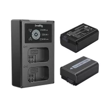 SmallRig 3818 NP-FW50 Akku és Töltő Szett (2db akku és dual töltő)