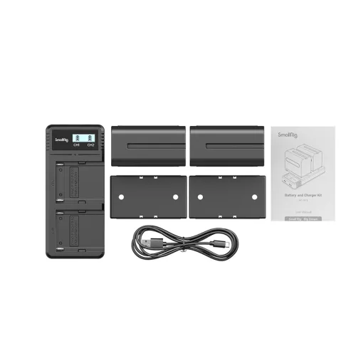 SmallRig 3823 NP-F970 Dupla töltő és akku szett