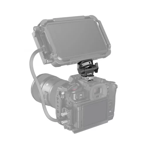 Smallrig 2905 Drehbare und Neigungsverstellbare Monitorhalterung mit Kaltschuhhalterung