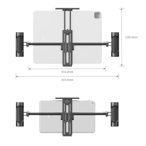 Smallrig 2929 Tablet tartó, két fogantyúval - iPad