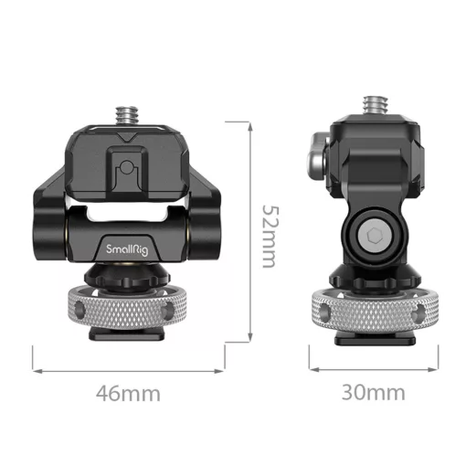 Smallrig 3514 Drop in HawkLock Mini Schnellwechsel Monitorhalterung mit Cold Shoe