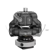 Smallrig 3514 Drop in HawkLock Mini Schnellwechsel Monitorhalterung mit Cold Shoe