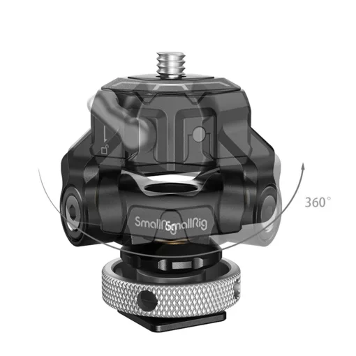 Smallrig 3514 Drop in HawkLock Mini Schnellwechsel Monitorhalterung mit Cold Shoe