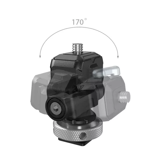 Smallrig 3514 Drop in HawkLock Mini Schnellwechsel Monitorhalterung mit Cold Shoe
