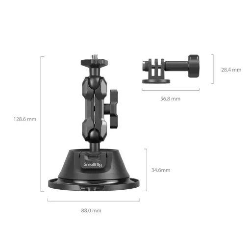 SmallRig 4193 Tapadókorong Dupla gömbfejjel - Action Kamerákhoz (SC-1K)