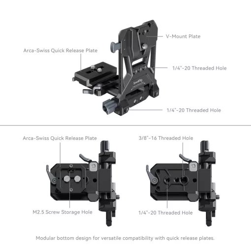 SMALLRIG 4064B  kompakt V-Mount Akku Tartó