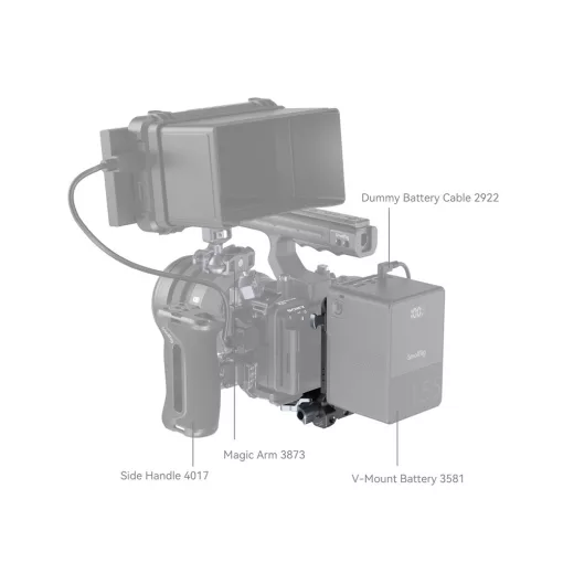 SMALLRIG 4064B  kompakt V-Mount Akku Tartó
