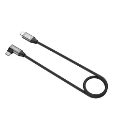   SMALLRIG 5076 USB-C DATA CABLE (STRAIGHT TO ANGLED, 60CM (40GBPS + 240W + 8K)