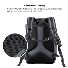 K&F Concept KF-13-098V2 professzionális kamera hátizsák, laptop zsebbel 22L - fekete