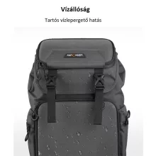 K&F Concept KF-13-098V2 professzionális kamera hátizsák, laptop zsebbel 22L - fekete