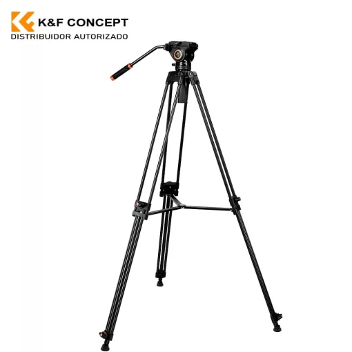 K&F Concept VA18 videóállvány, VH081 video-fluid Fej, 183cm magasság, 8kg teherbírás (KF-09-121)
