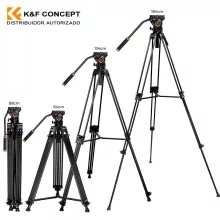 K&F Concept VA18 videóállvány, VH081 video-fluid Fej, 183cm magasság, 8kg teherbírás (KF-09-121)