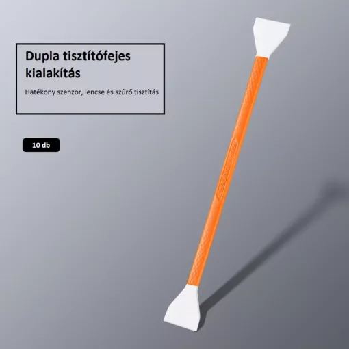 K&F Concept dupla fejes tisztítópálca készlet, 16 mm-es tisztítófejjel, 10 darab (KF-1962)