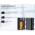   K&F Concept hordozható dupla USB-C akkumulátor LC-E6 töltő + 2db LP-E6NH akkumulátor 2250mAh (KF-28-0021)