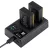   K&F Concept hordozható dupla USB-C akkumulátor LC-E17 töltő + 2db LP-E17 akkumulátor 1250mAh (KF-28-0014)