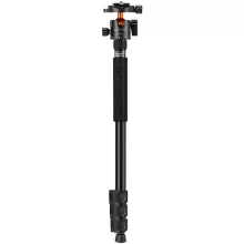 K&F Concept T254A7+BH-28L állvány + monopod, elforgatható középoszloppal, fekete-narancs (KF-09-119)