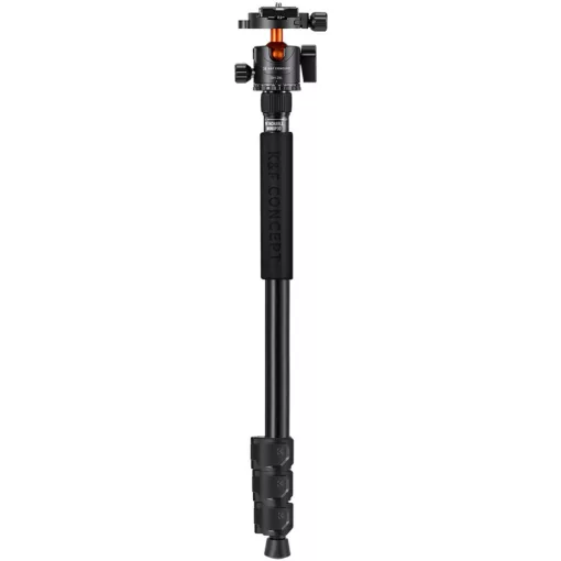 K&F Concept T254A7+BH-28L állvány + monopod, elforgatható középoszloppal, fekete-narancs (KF-09-119)