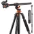   K&F Concept T254A7+BH-28L állvány + monopod, elforgatható középoszloppal, fekete-narancs (KF-09-119)