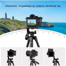 K&F Concept B174A1 állvány, telefontartó adapterrel, bluetooth kioldóval (KF-09-125)