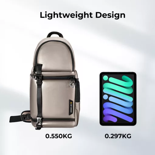 K&F Concept Beta Messenger egyvállas kamera hátizsák 10L, műbőr (KF-13-141V1)