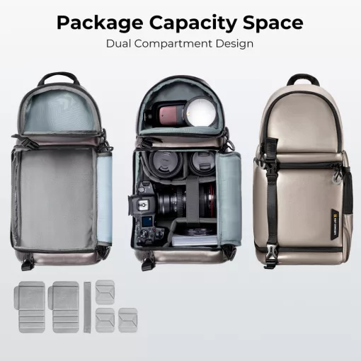 K&F Concept Beta Messenger egyvállas kamera hátizsák 10L, műbőr (KF-13-141V1)