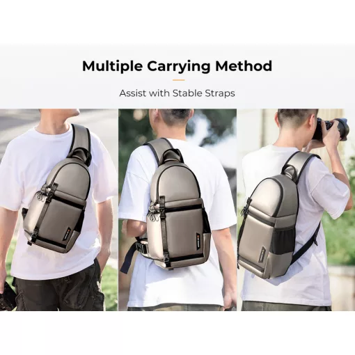 K&F Concept Beta Messenger egyvállas kamera hátizsák 10L, műbőr (KF-13-141V1)