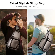 K&F Concept Beta Messenger egyvállas kamera hátizsák 10L, műbőr (KF-13-141V1)