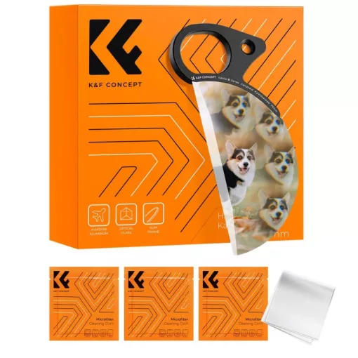 K&F Concept Nano-B Series kaleidoszkóp, effekt szűrő, 79mm, kézi fogantyúval + 3db törlőkendő (KF-01-2491)
