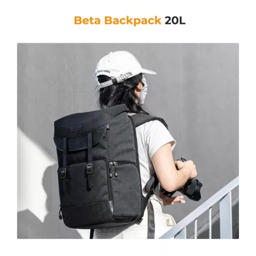 K&F Concept Beta Backpack Urban Wander 20L, fotós hátizsák, sötétszürke (KF-13-066V14)