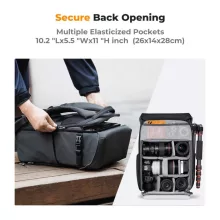 K&F Concept Beta Backpack Urban Wander 20L, fotós hátizsák, sötétszürke (KF-13-066V14)