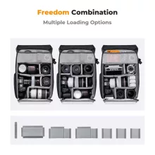 K&F Concept Beta Backpack Urban Wander 20L, fotós hátizsák, sötétszürke (KF-13-066V14)