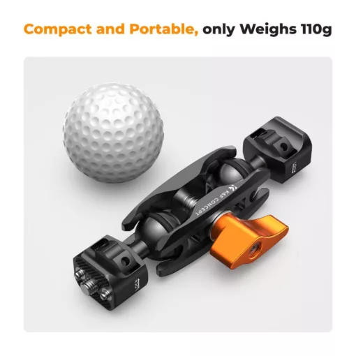 K&F Concept magic arm, 360°-os forgás, dupla gömbfej, 5kg teherbírás, (KF-31-082)